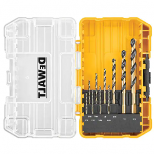 DEWALT Black and Gold Twist Drill Bit Set (10-Piece) @ Home Depot