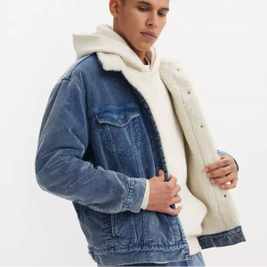 Levis Relaxed Fit Corduroy Sherpa Trucker Jacket