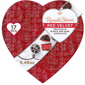 Russell Stover 什锦松露巧克力红丝绒心形礼盒 9.46oz