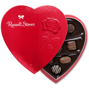 Russell Stover 什锦巧克力红箔心形礼盒 5.1oz