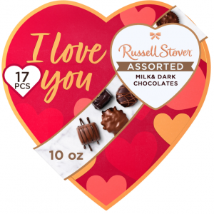 Russell Stover 什锦巧克力金箔心形礼盒 10oz