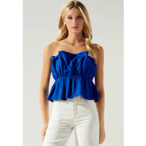 Sugarlips About Last Night 無肩帶荷葉邊上衣