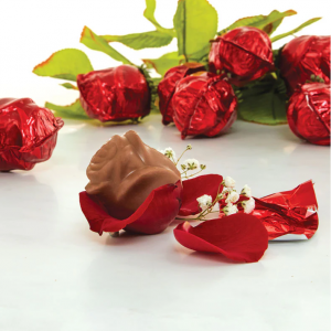 Harbor Sweets 牛奶巧克力长茎玫瑰 - 2朵