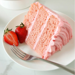 Strawberries & Cream Layer Cake