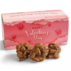 Original Pecan Pralines in a Valentine's Day Gift Box 12 Pieces