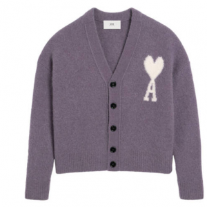 AMI Paris Ami de Coeur V领开衫