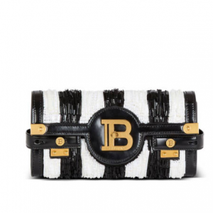 Balmain B-Buzz bead-embellished 手拿包