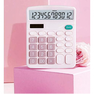 YOUHO Pink Office Desk Calculator @ Amazon