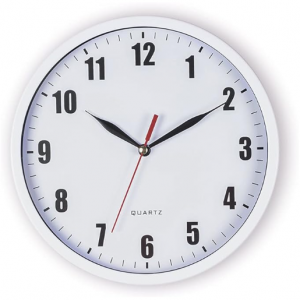 SAC SMARTEN ARTS 8" Silent Quartz Wall Clock Non-Ticking Digital Clock @ Amazon