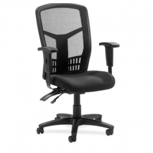 Lorell Executive High-back Mesh Chair, Black Fabric Seat for $246.43 @Shoplet