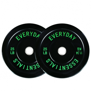 BalanceFrom Olympic Bumper Plate Weight Plate, 25 lbs Pair Black @ Walmart