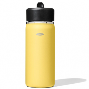 OXO Strive 16oz Wide Mouth Water Bottle with Straw Lid - Citrine @ Amazon