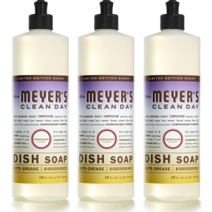 MRS. MEYER'S CLEAN DAY Liquid Dish Soap, Biodegradable Formula, Compassion Flower, 16 fl. oz