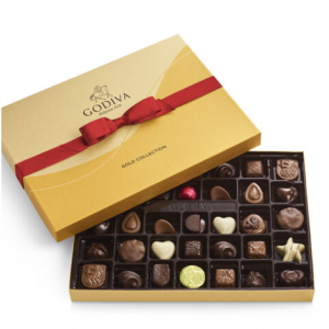 什锦巧克力金礼盒红丝带款 36颗