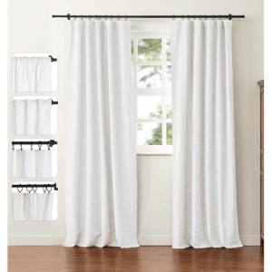 Jenna Linen Curtains & Drapes Soft Top