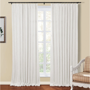 Kelly Flax Linen Curtains & Drapes Pleated
