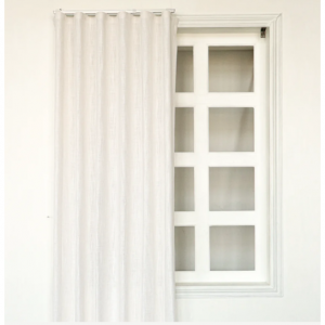 Jenna 亞麻窗簾和窗簾波紋褶皺