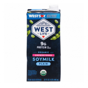 Westsoy Organic Unsweetened Soymilk Plain -- 32 fl oz