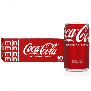 Coke Mini-Can 7.5oz, 10 pack @ Amazon