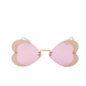 Gucci Special Edition 65MM 心形墨镜