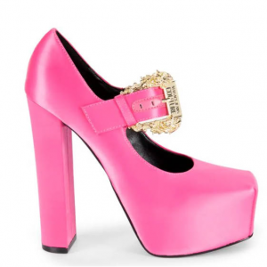 Versace Jeans Couture Block Heel 玛丽珍厚底高跟鞋