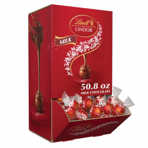 Lindt LINDOR Milk Chocolate Candy Truffles, 50.8 oz., 120 Count @ Amazon