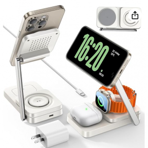 50% off LISEN for iPhone  3 in 1 Charging Station for Magsafe Charger Stand Portable @Amazon