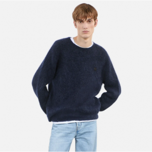 The Kooples Navy blue mohair and wool sweater