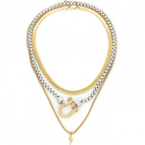 Artizan Joyeria The Herradura & The Snake 分层项链