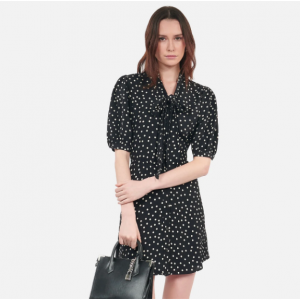 The Kooples Short black polka dot dress 波点连衣裙