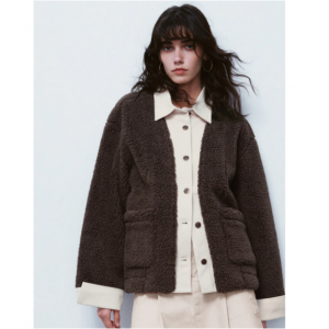 Urban Revivo 2 In 1 Furry Denim Jacket