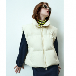 Urban Revivo Zipper Front Puffer Waistcoat