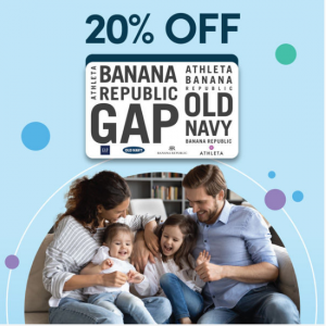 20% off Gap Inc. Gift Cards @ Giftcards.com