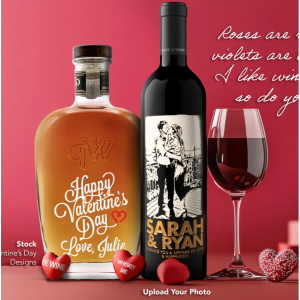 Valentine's Day Sale - Custom Hand-Etched Wine & Liquor @ Etching Expressions