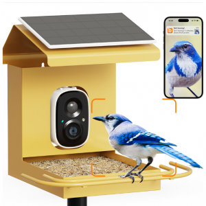 36% off BirdHi Mag Metal Solar Powered Smart Bird Feeder with Camera @StackSocial	