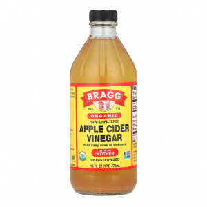 Bragg, 有機蘋果醋（含醋母），未加工 - 未過濾，16 液量盎司（473 毫升）