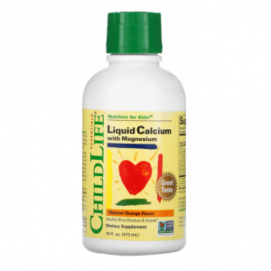 ChildLife Essentials, 含鎂液體鈣，天然橙味，16 液量盎司（474 毫升）