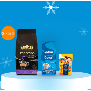 New Year Sale: 3 for 2 on all Beans & Ground Coffee @ Lavazza UK