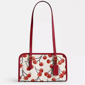 Coach Swing Zip 樱桃印花单肩包