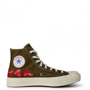 COMME DES GARCONS PLAY Multi Heart High Top Trainers