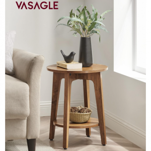 VASAGLE 木质圆形小边桌 @ Amazon