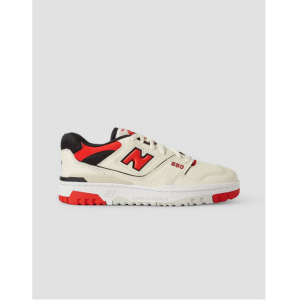 NEW BALANCE 550 mesh-trimmed leather sneakers