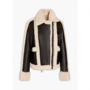 DOM GOOR Reversible shearling biker jacket