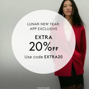 Lunar New Year APP Exclusive - Extra 20% Off Select Styles @ THE OUTNET UK