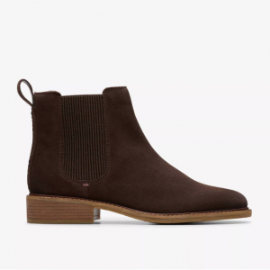 Clarks Cologne Arlo 2 Dark Brown Suede