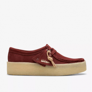Clarks Wallabee Cup Deep Red Suede