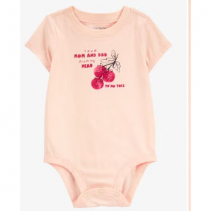 Baby Mom And Dad Tomatoes Short-Sleeve Bodysuit