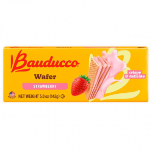 Bauducco Strawberry Wafers - Crispy Wafer Cookies - 5.0 oz (Pack of 1) @ Amazon