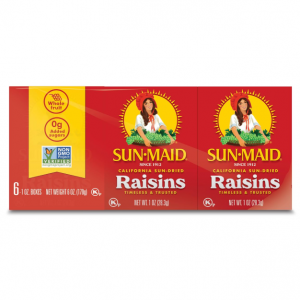 Sun-Maid California Raisins Snack, 1 Ounce Boxes, Pack of 6 @ Amazon