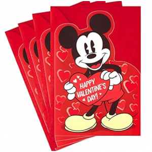 Hallmark 4 件套米老鼠情人节贺卡